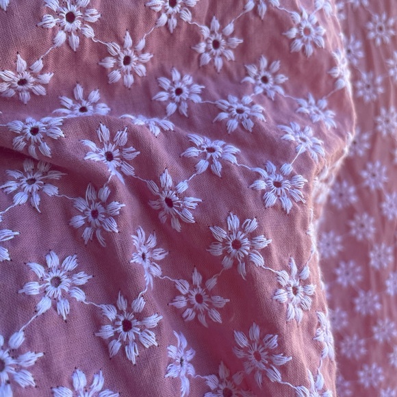 Vintage style pink embroidered flare sundress - Picture 7 of 11